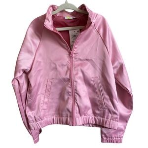Epic Threads Satin Like Bomber Jacket Pink NWT Size XS (5/6)
